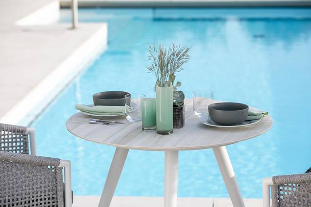 Kapstadt Set de table de jardin aluminium/rope 6