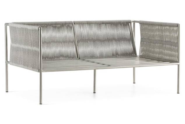 Rügen Ensemble lounge de jardin acier inoxydable 1