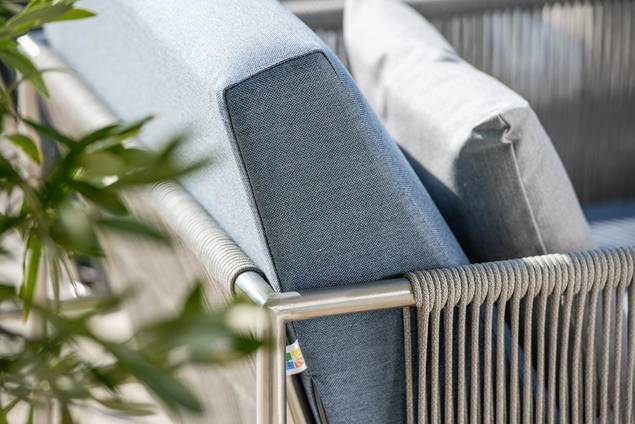 Rügen Ensemble lounge de jardin acier inoxydable 6