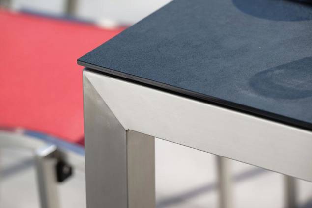 Pilatus Set de table de jardin acier inoxydable 4