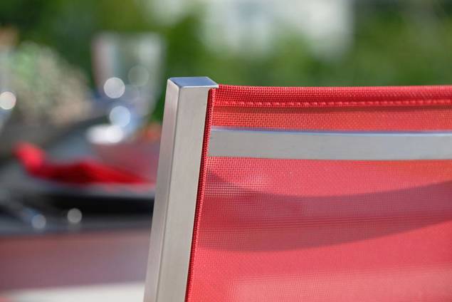 Pilatus Set de table de jardin acier inoxydable 7