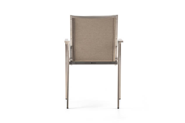 Porto Gartenstuhl stapelbar Edelstahl 2