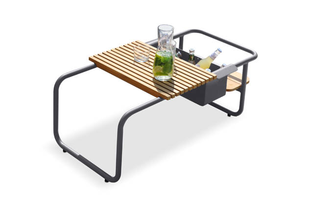 Sorrento Loungetisch Aluminium 84x46 cm