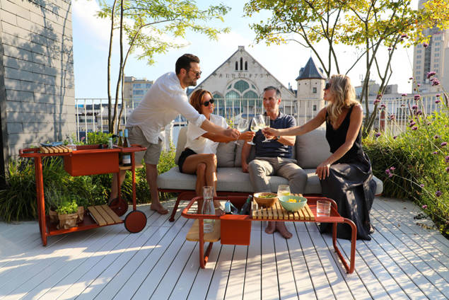 Sorrento Loungetisch Aluminium 84x46 cm 6