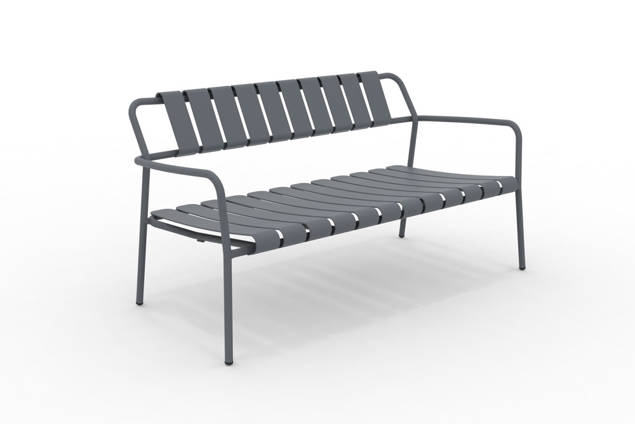Iseo 2er Loungebank Aluminium
