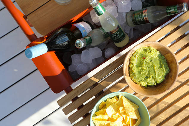 Sorrento Loungetisch Aluminium 84x46 cm 3