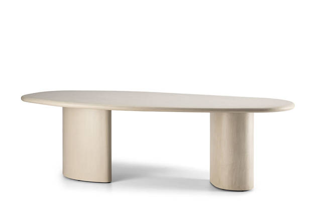 Matera Gartentisch oval Beton 260x120 cm