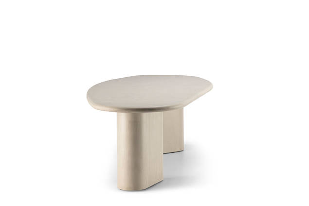 Matera Gartentisch oval Beton 260x120 cm 2