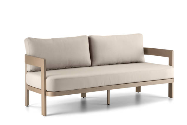 Bastia 2.5er Loungebank Aluminium