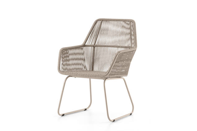 Brighton Chaise de jardin dossier haut acier inoxydable