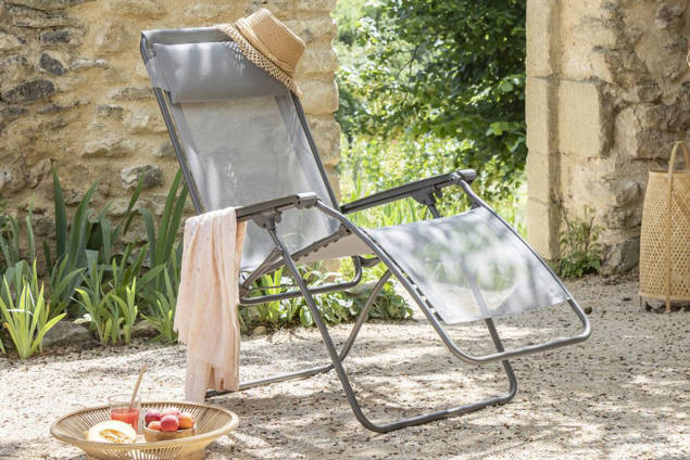 R Clip Fauteuil de relaxation pliant acier 4