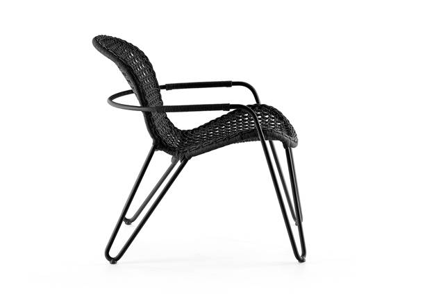 Kingston Fauteuil lounge empilable aluminium 1