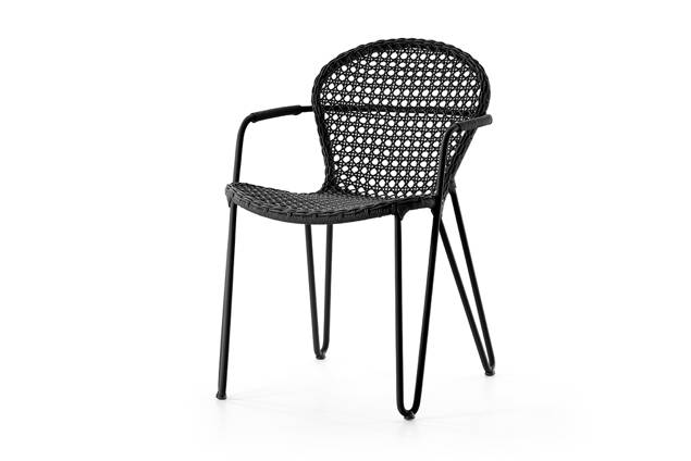 Kingston Chaise de jardin empilable aluminium