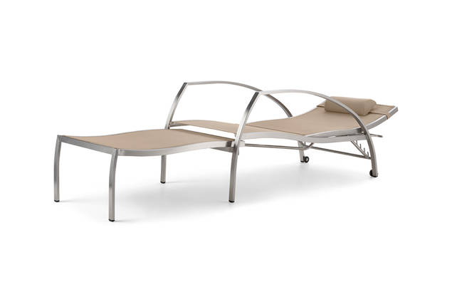 Victoria Chaise longue acier inoxydable 1