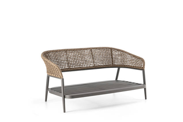Enna Banc lounge 2 places aluminium