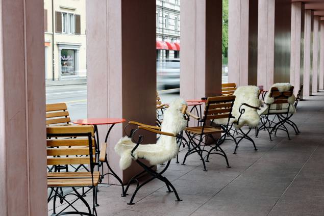 Peau d'agneau sans élastique caramel 1