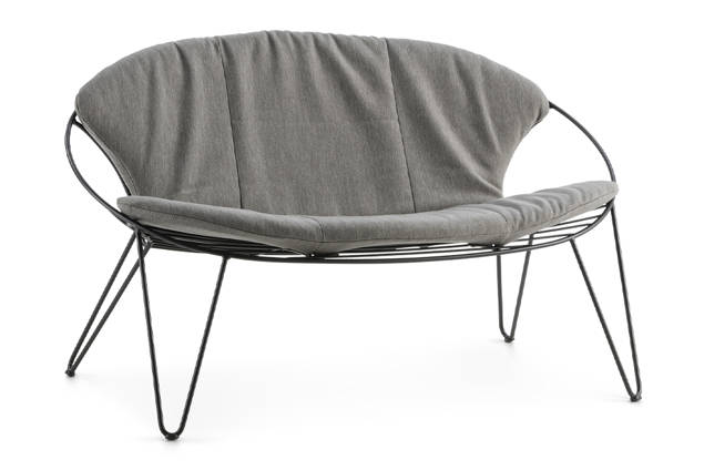 Montreal 2er Loungebank Edelstahl 4