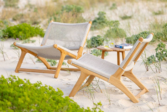 Beja Loungetisch Holz Ø 45 cm 3