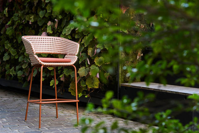 Santiago Barstuhl stapelbar Edelstahl 7