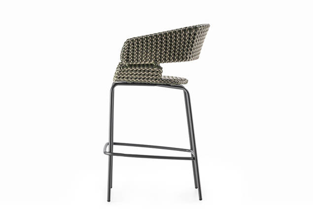 Santiago Barstuhl stapelbar Edelstahl 2