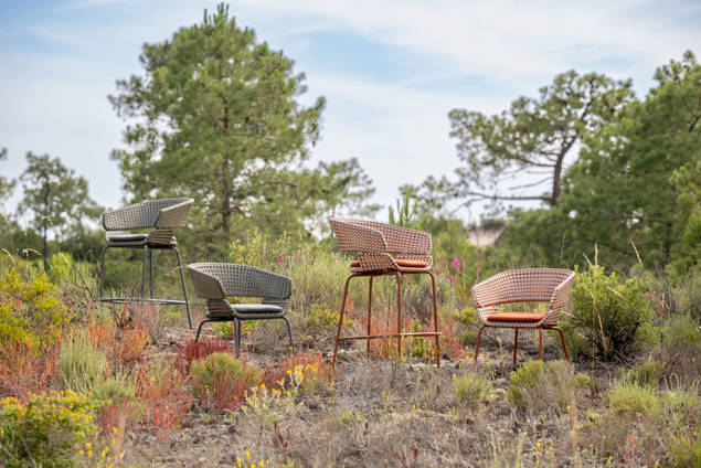 Santiago Barstuhl stapelbar Edelstahl 7