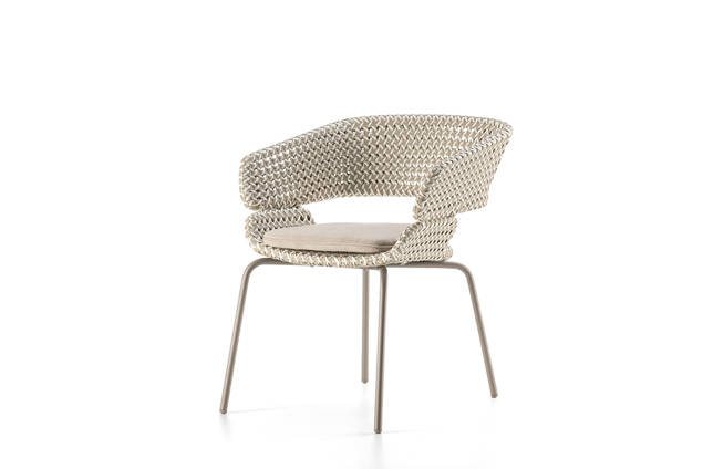 Santiago Gartenstuhl stapelbar Edelstahl 1