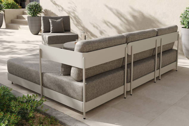 Gent Banc lounge 2 places aluminium 5