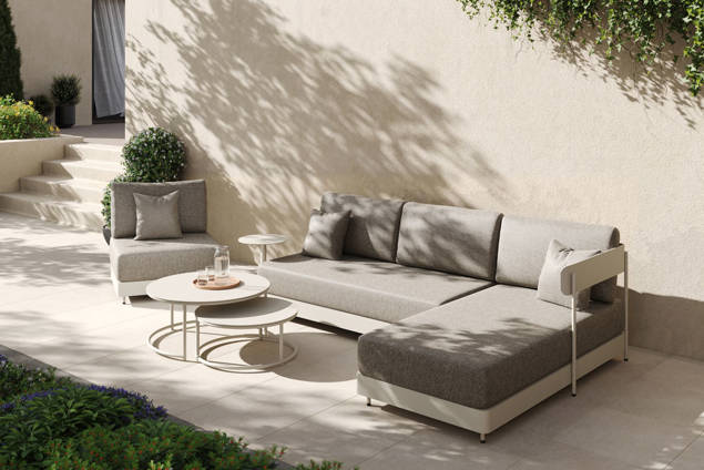Gent Banc lounge 2 places aluminium 6