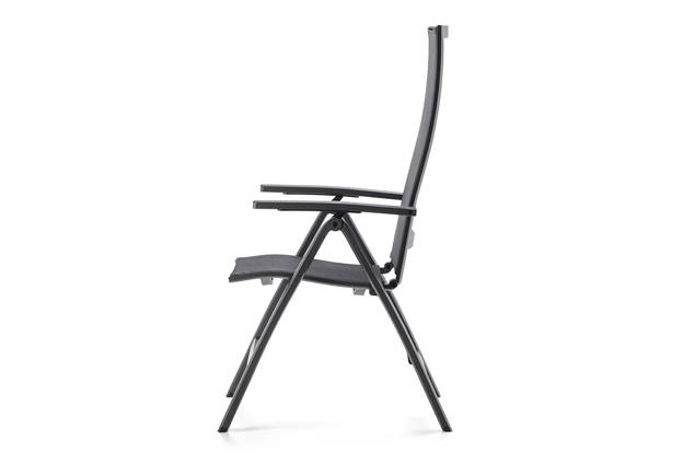 Fyn Fauteuil d'extérieur dossier haut aluminium 1