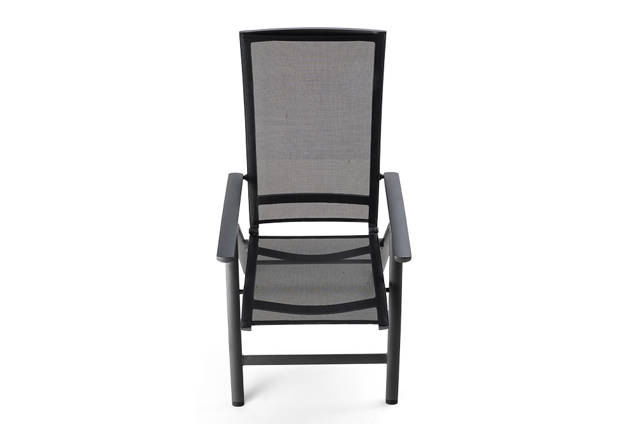 Fyn Fauteuil d'extérieur dossier haut aluminium 5