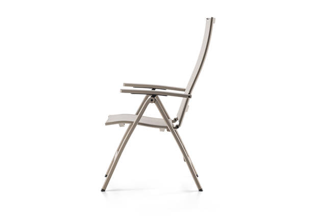 Fyn Fauteuil d'extérieur dossier haut aluminium 1