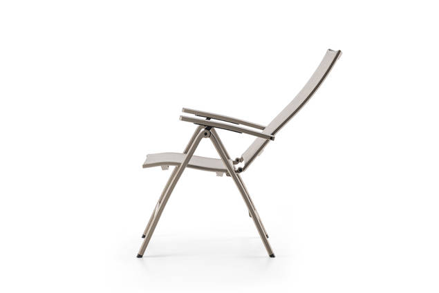 Fyn Fauteuil d'extérieur dossier haut aluminium 4