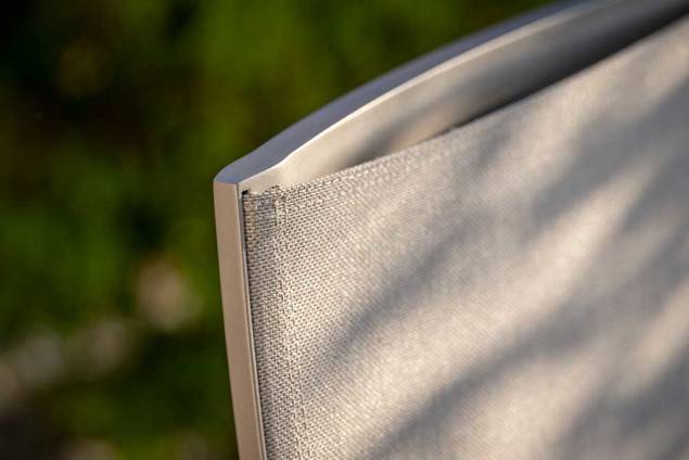 Fyn Fauteuil d'extérieur dossier haut aluminium 10