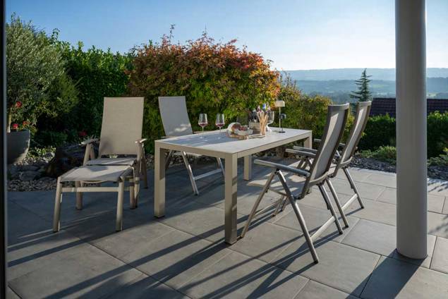 Fyn Tabouret d'extérieur aluminium 3