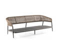 Enna 3er Loungebank Aluminium