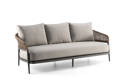 Enna 3er Loungebank Aluminium 1