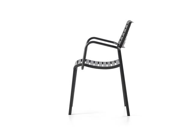 Emilia Gartenstuhl stapelbar Stahl 1