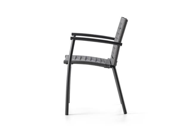 Roma Gartenstuhl stapelbar Stahl 1