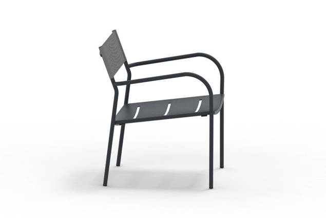 Arezzo Loungesessel Stahl 1