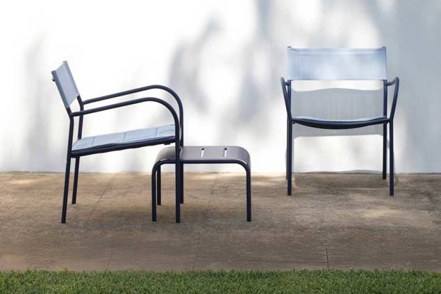 Arezzo Loungehocker stapelbar Stahl 1
