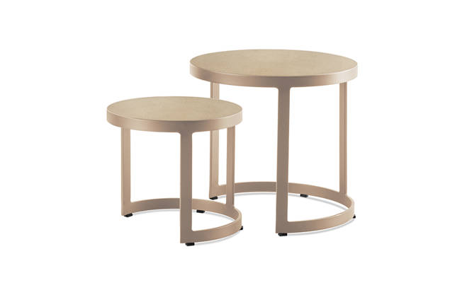 Lucca Beistelltisch Set Aluminium