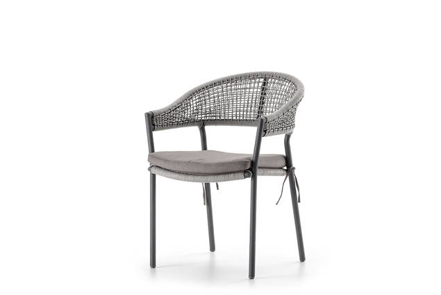 Elba Gartenstuhl stapelbar Aluminium