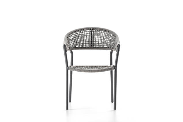 Elba Gartenstuhl stapelbar Aluminium 4
