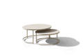 Gent Set de table de salon aluminium  75/60x75 cm