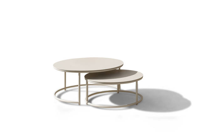 Gent Set de table de salon aluminium  Ø 60/75 cm Ø 0 cm