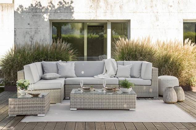 Adriatico II Loungeecke Rattan 8