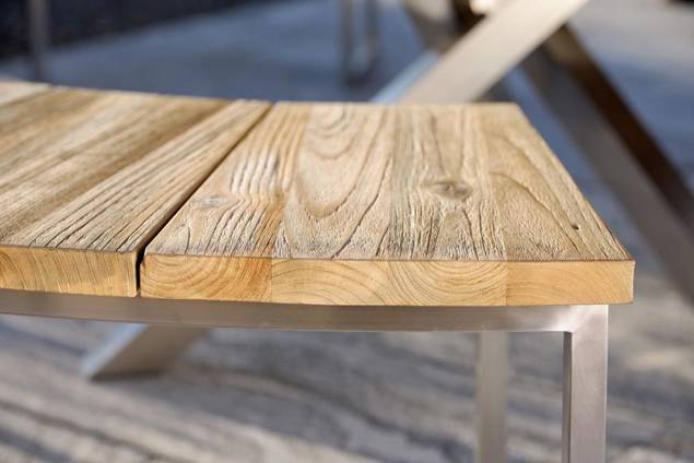 Alaska Banc d'extérieur acier inoxydable 3