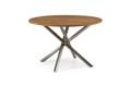 Alaska Table de jardin ronde acier inoxydable, profilé 4x4