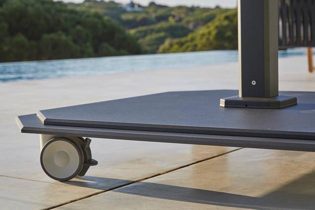 Almeria Sonnenschirmsockel Stahl 1