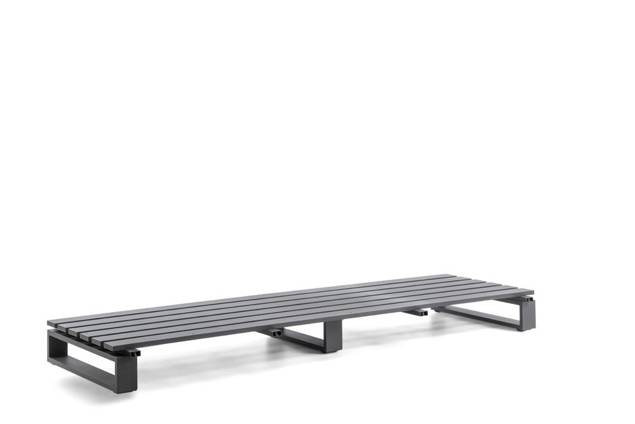 Amalfi Banc lounge 3 places gauche/droite aluminium 3